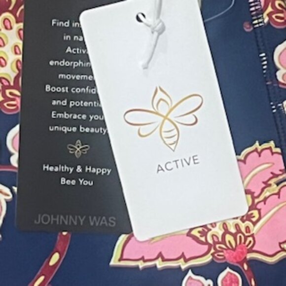 NEW Johnny Was Bee Active Women’s XL Baby Bell Yoga Pants Floral NWT - Picture 12 of 15